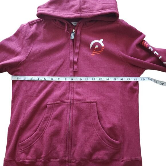 Peloton Pink Zip Up Fleece Lined Hoodie Sweater - Picture 5 of 10